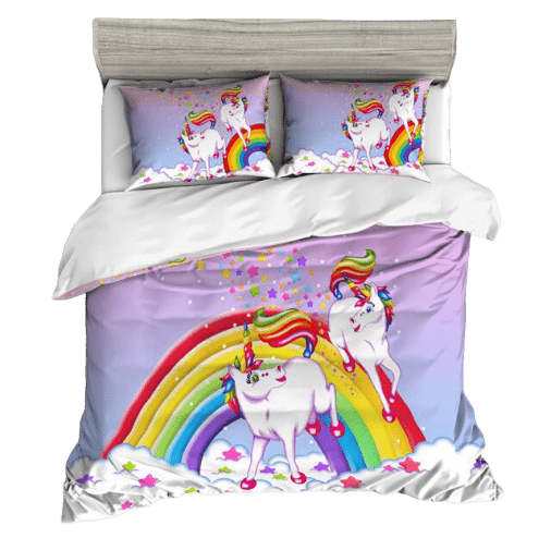 Rainbow Radiance Unicorn Bed Set